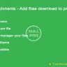 Product Attachments - Add files download to product